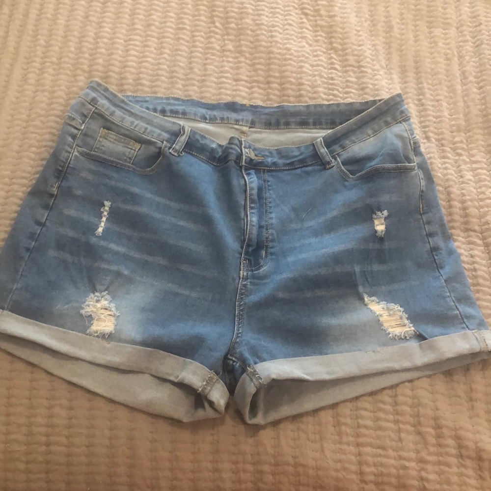 Denim jean shorts